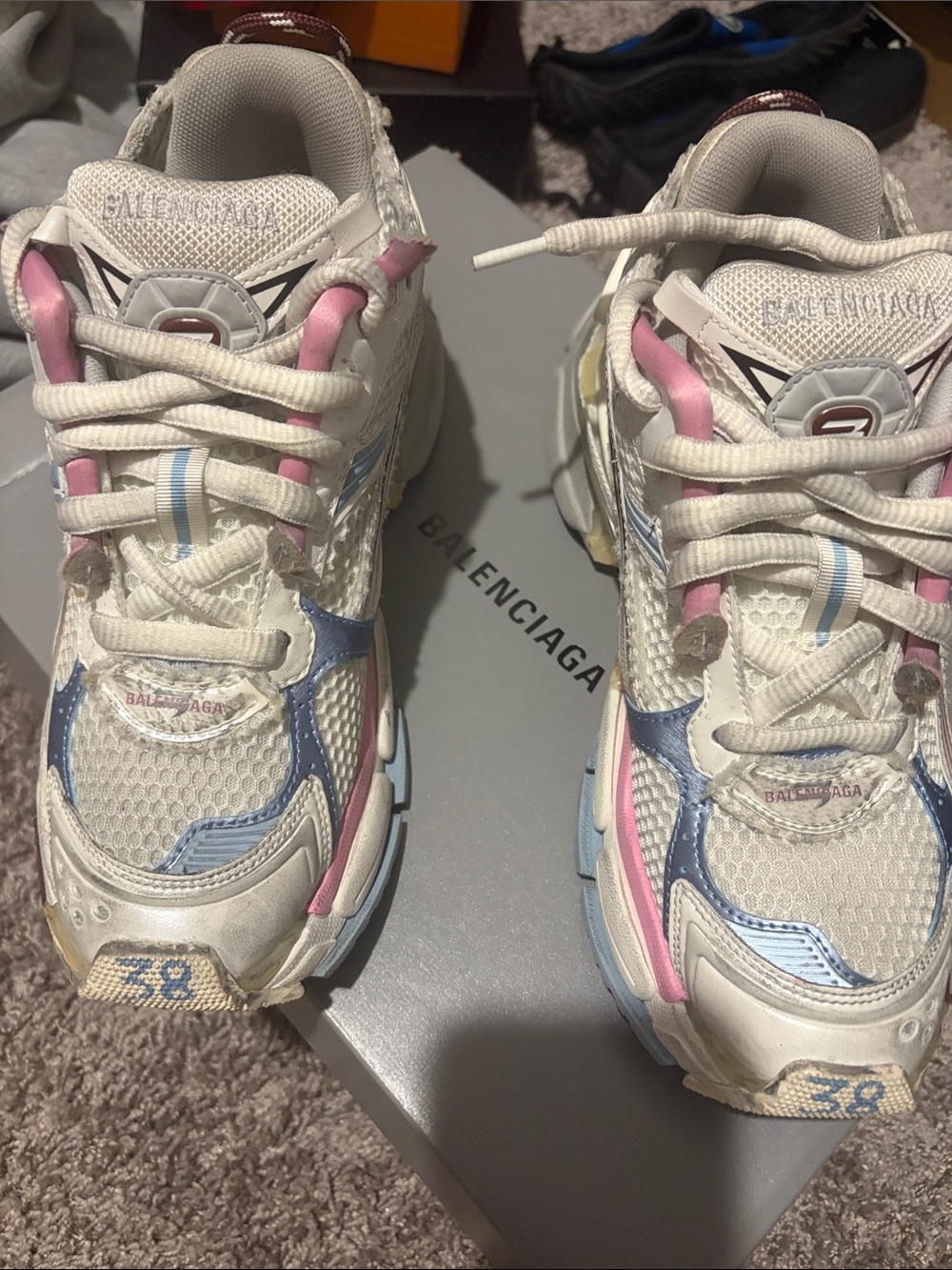 Balenciaga Gray Shoe with box